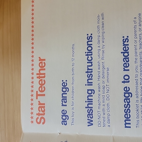 Vintage Star Teething Toy - Picture 7 of 7